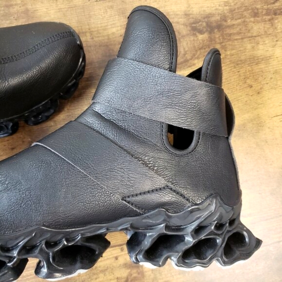 Comanier Black Blade futuristic 3D print style sneaker shoes - Picture 11 of 14